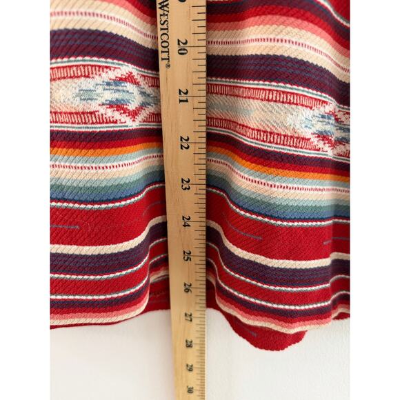 Ralph Lauren Double RRL Mens Jacquard Jersey Red   Southwestern T Shirt Medium - Picture 6 of 6